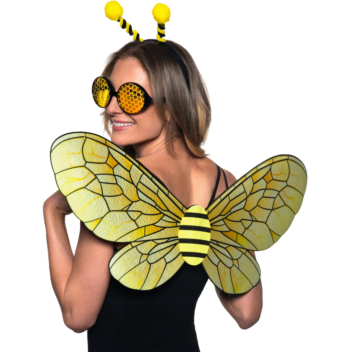 Bee Accessory Kit for Adults, Wings, Glasses and Antennae