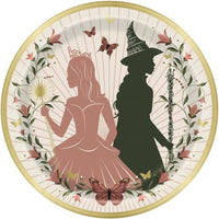 Wicked Large Round Lunch Paper Plates, 9 Inches, 8 Count