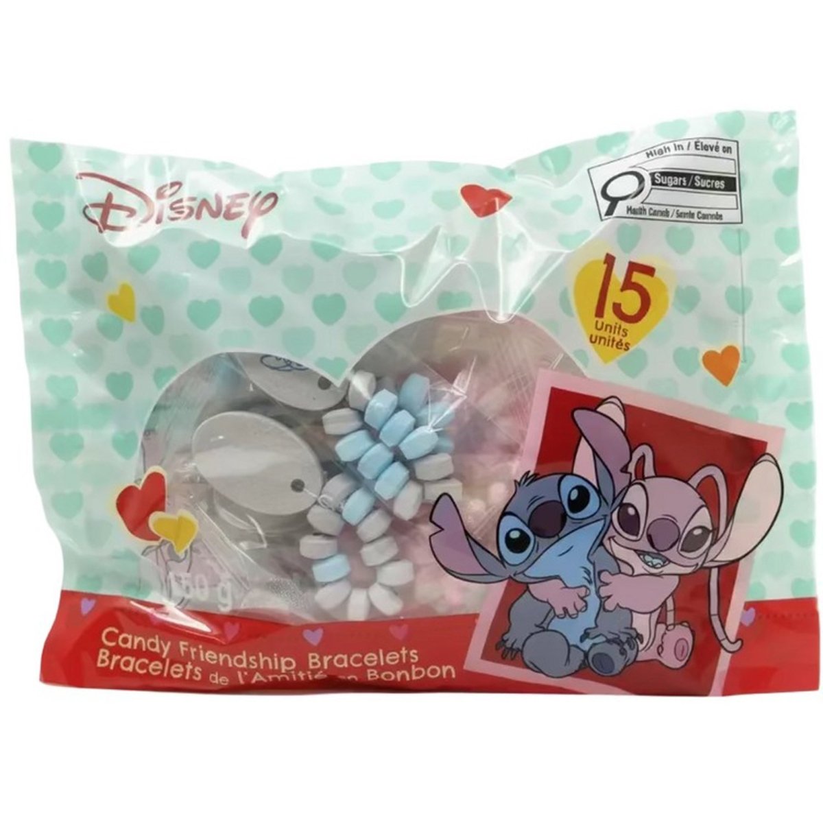 Bracelets d'amitié en bonbon de Stitch, 15 unités