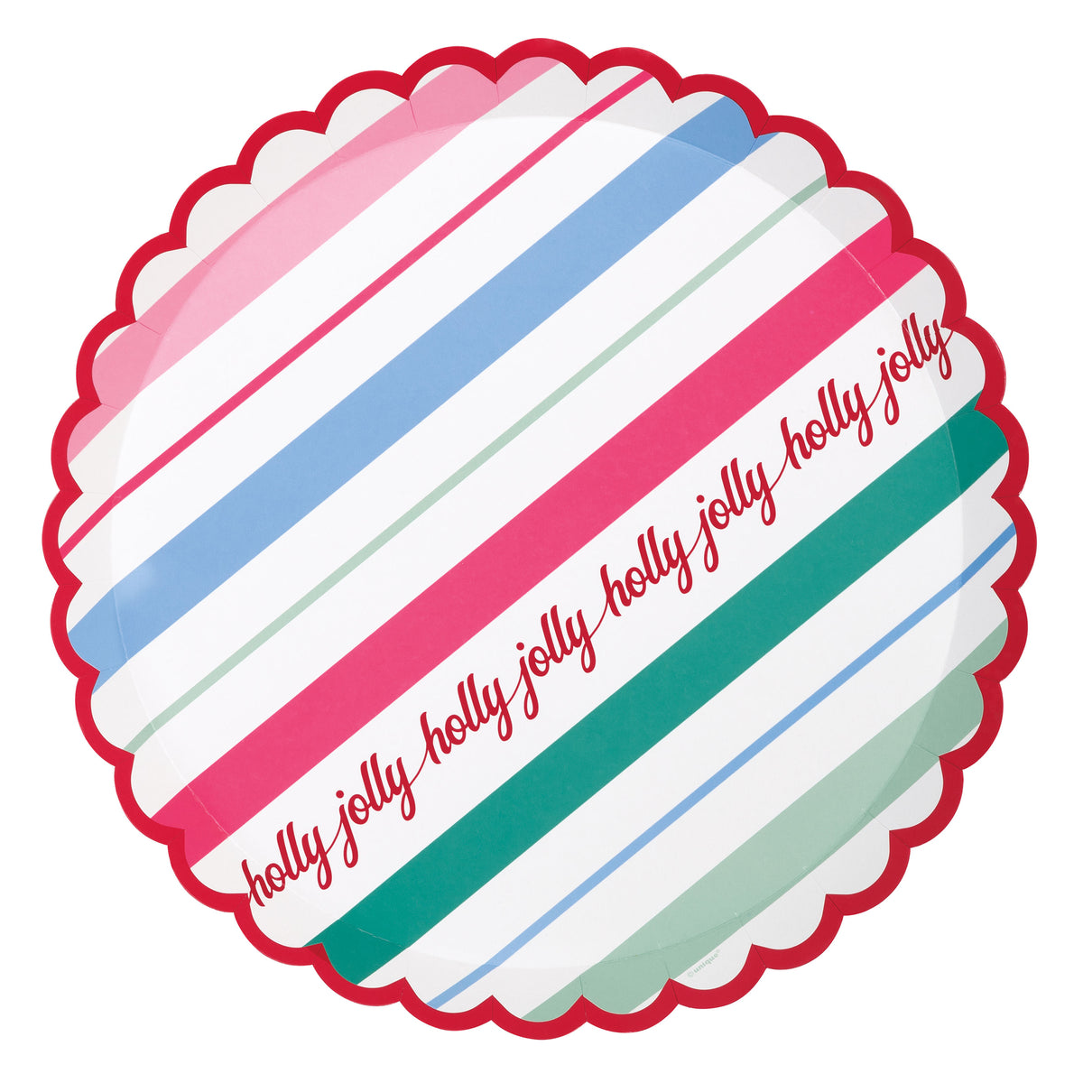 Christmas Fun - Scalloped Plates 11 In. 8/Pkg