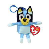 Peluche Floppy TY Bluey avec pince, 5 pouces, 1 unité