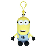 TY Floppy Plush with Clip, Kevin, The Minions, 5 Inches, 1 Count