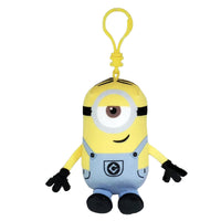 TY Floppy Plush with Clip, Stuart, The Minions, 5 Inches, 1 Count