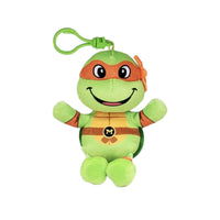 TY Floppy Plush with Clip, Michelangelo, Teenage Mutant Ninja Turtles, 5 Inches, 1 Count