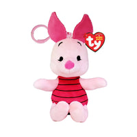 Peluche Floppy TY avec pince, Porcinet, Winnie l'Ourson, 5 pouces, 1 unité