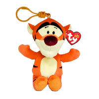 Peluche Floppy TY avec pince, Tigrou, Winnie l'Ourson, 5 pouces, 1 unité