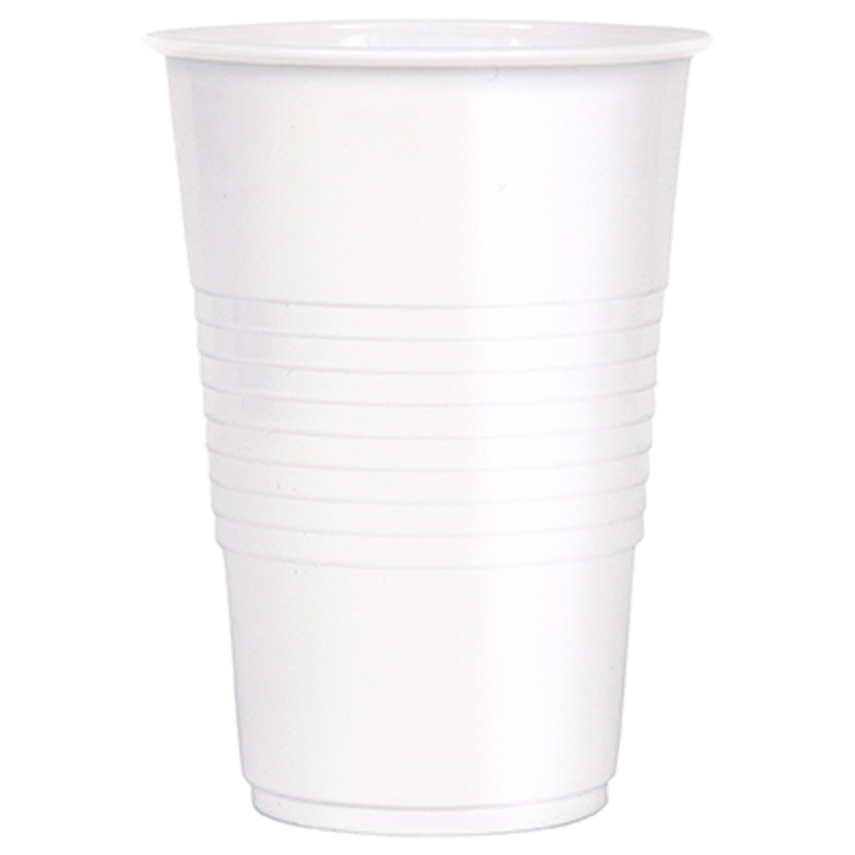 Verres en plastique blanc, 16 onces, 50 unités