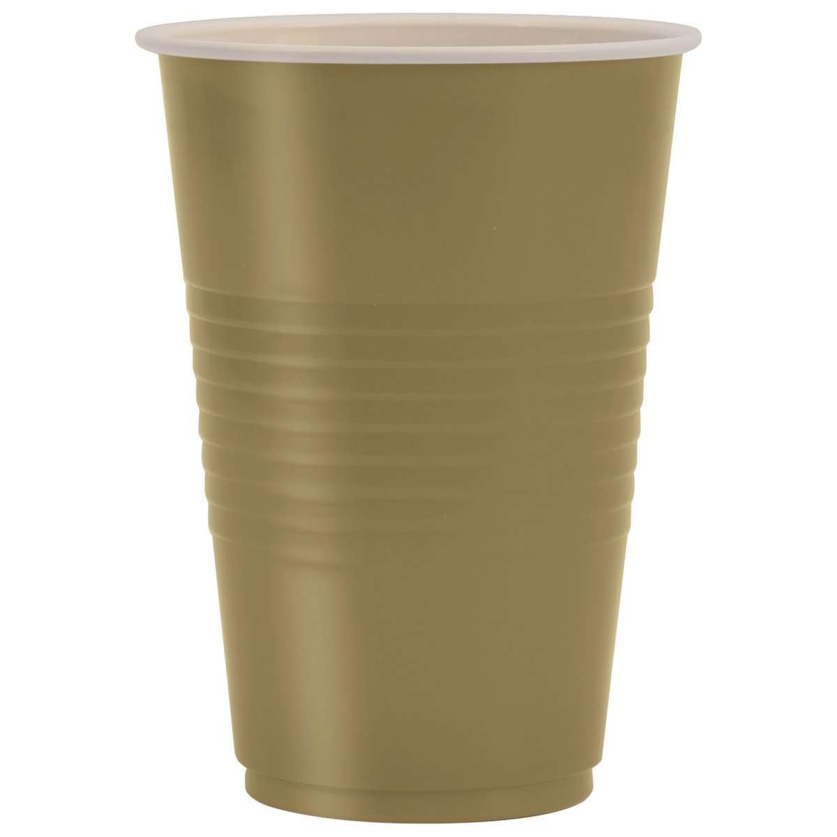 Verres en plastique doré, 16 onces, 50 unités