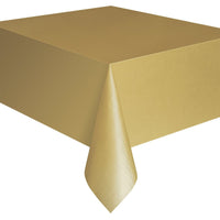 Gold Plastic Table Cover Roll, 40 x 1200 Inches, 1 Count