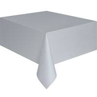 Silver Plastic Table Cover Roll, 40 x 1200 Inches, 1 Count