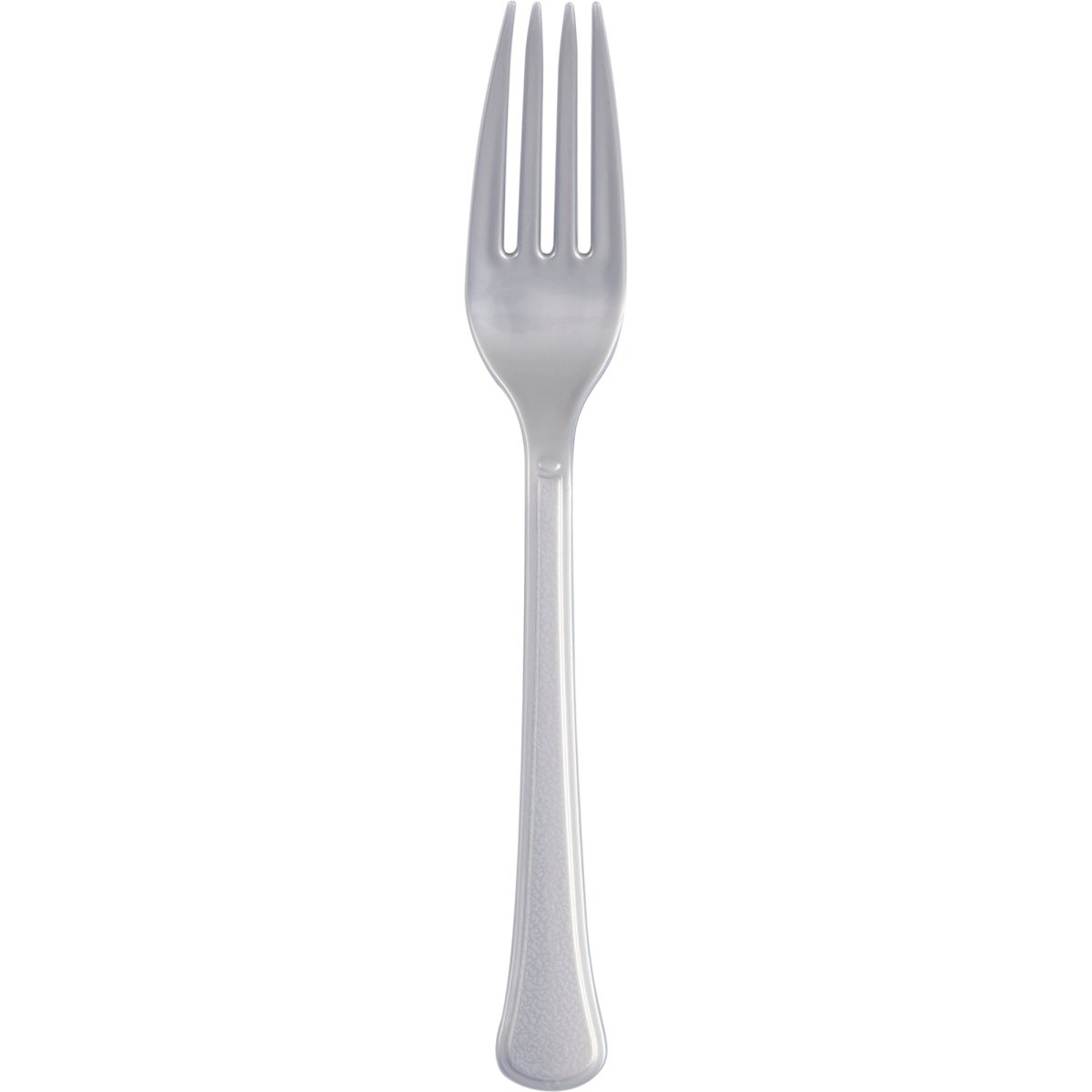 Fourchettes en plastique argentées, 20 unités