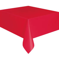 Red Plastic Table Cover Roll, 40 x 1200 Inches, 1 Count