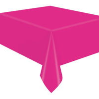 Neon Pink Plastic Table Cover Roll, 40 x 1200 Inches, 1 Count