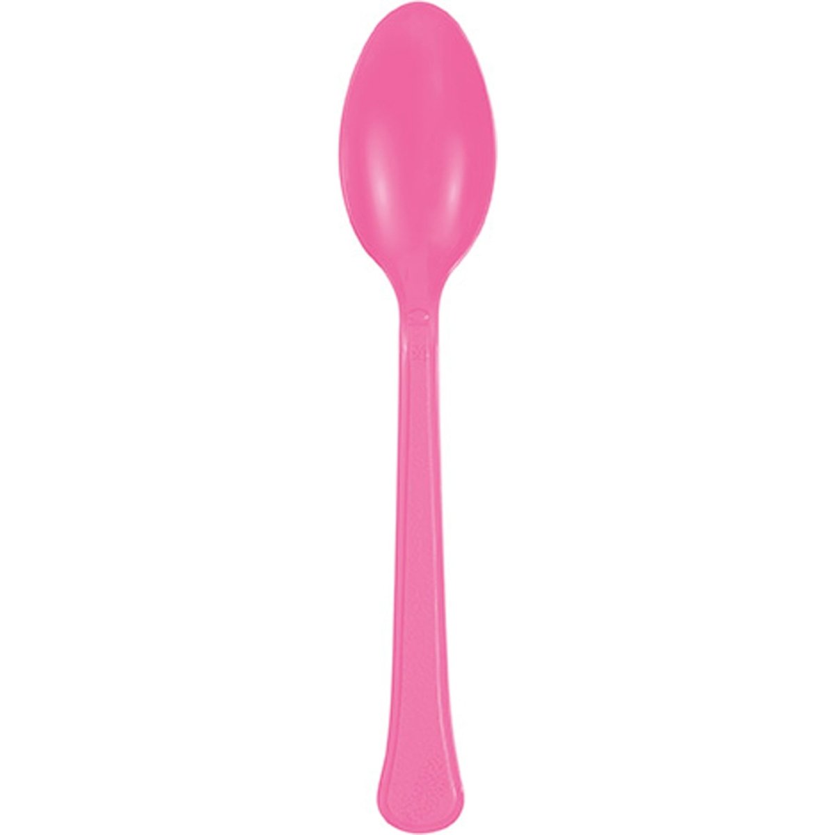 Hot Pink Plastic Spoons, 20 Count