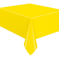 Neon Yellow Plastic Table Cover Roll, 40 x 1200 Inches, 1 Count