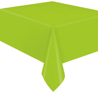 Neon Green Rectangular Plastic Table Cover, 54 x 108 Inches, 1 Count