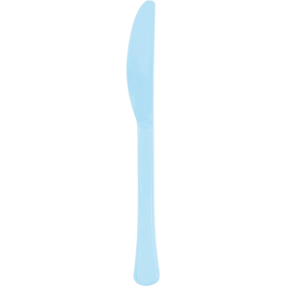 Couteaux en plastique bleu pâle, 20 unités