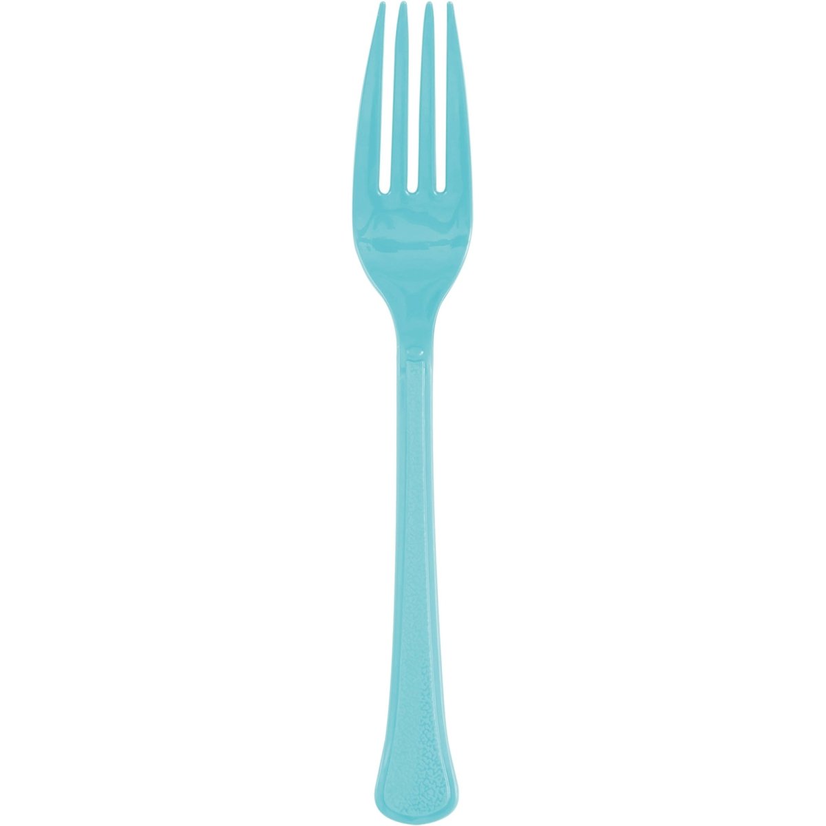 Teal Plastic Forks, 20 Count