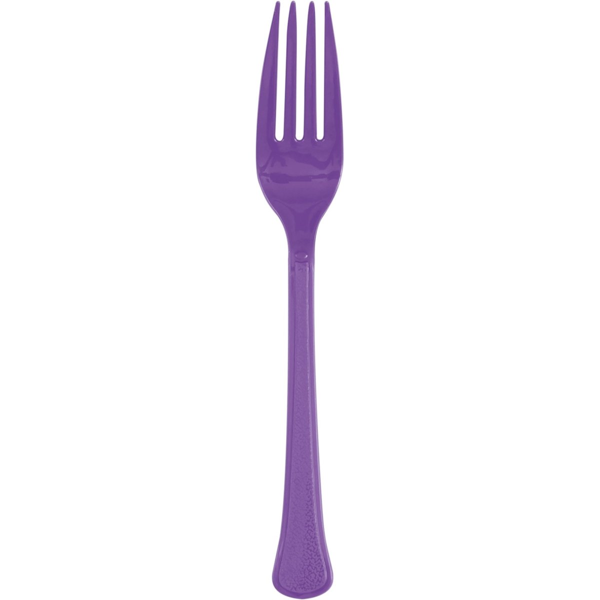 Neon Purple Plastic Forks, 20 Count