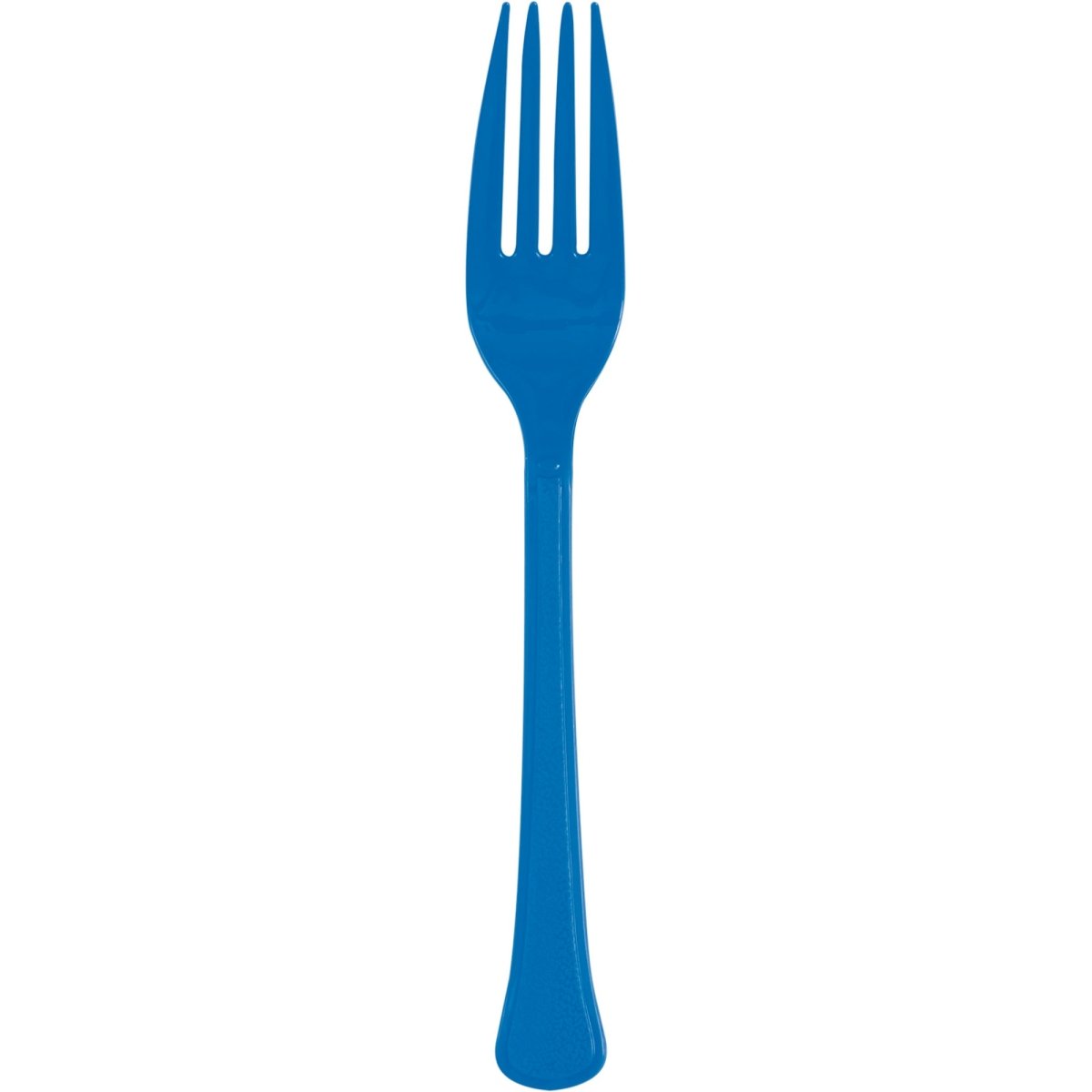 Fourchettes en plastique bleu royal, 20 unités