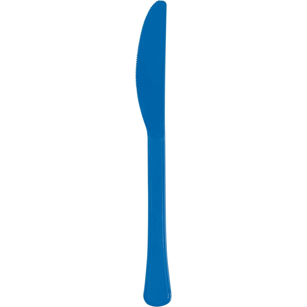 Couteaux en plastique bleu royal, 20 unités