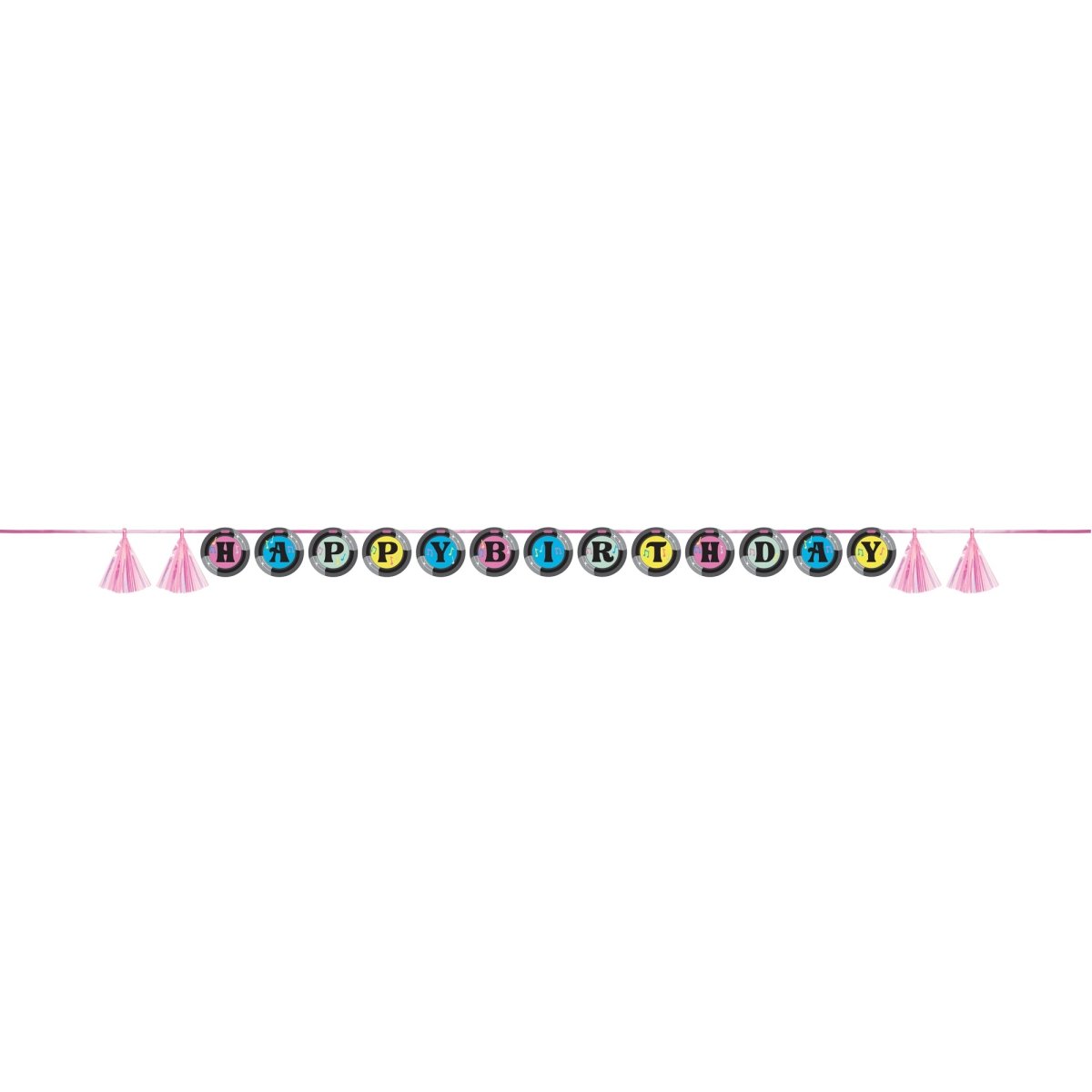 Birthday Beats 'Happy Birthday' Paper Banner, 1 Count