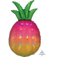 Iridescent Pineapple Supershape Foil Balloon, 31 Inches, 1 Count