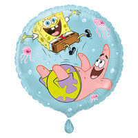 Ballon mylar rond SpongeBob SquarePants, 18 pouces, 1 unité