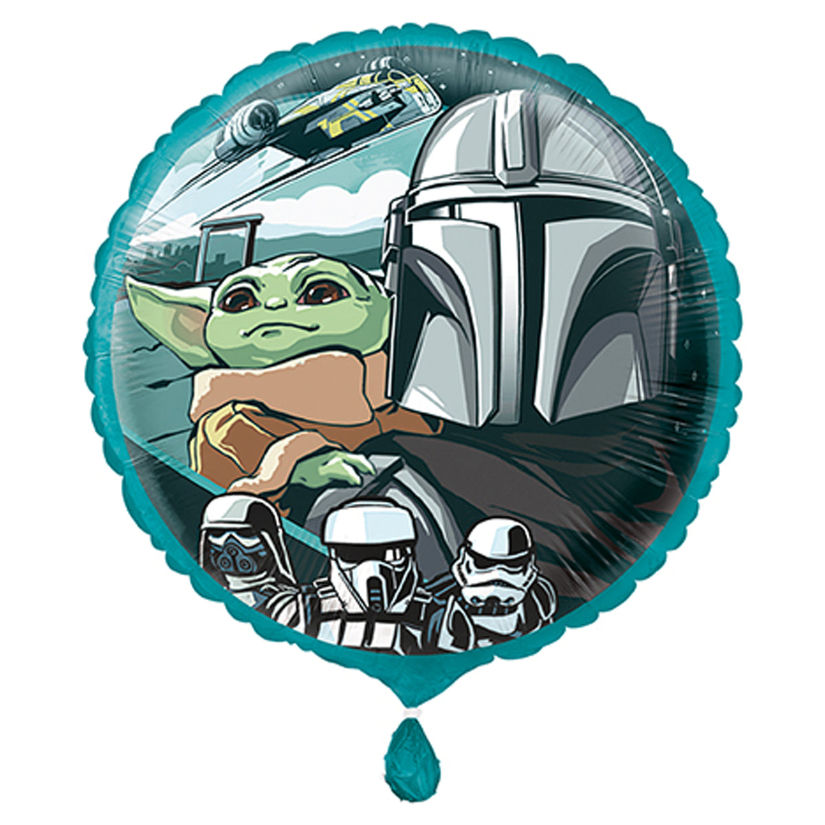 Ballon mylar Star Wars: Le Mandalorian et Grogu, 18 pouces, 1 unité