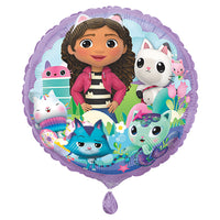 Gabby's Dollhouse Round Mylar Foil Balloon, 18 Inches, 1 Count