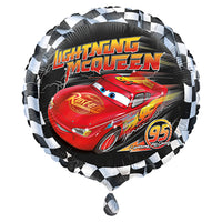 Ballon mylar rond Les Bagnoles, 18 pouces, 1 unité