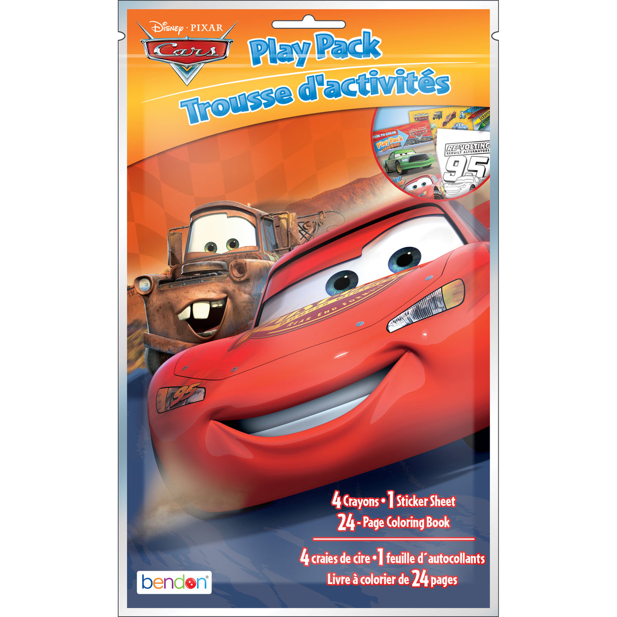 Disney Cars Grab N Go Play Pack, Activity Kit, 1 Count