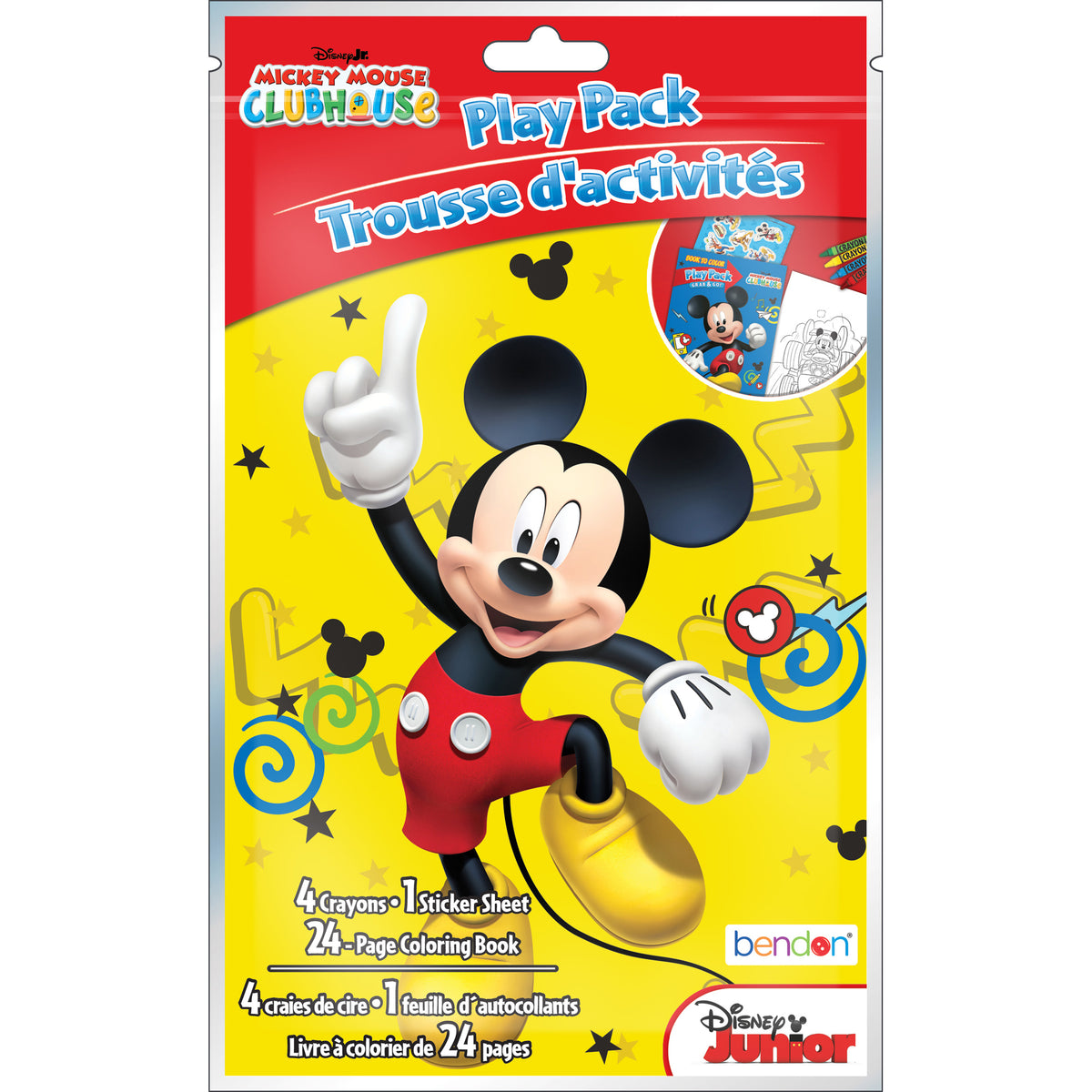 Mickey Mouse Grab N Go Play Pack, Activity Kit, Disney, 1 Count
