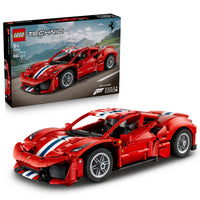 LEGO Technic Ferrari 488 Pista Car, 42235, Ages 9+, 882 Pieces