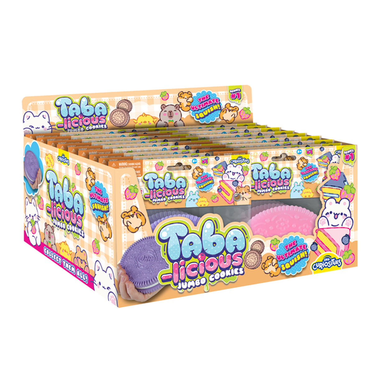 Jouet squishy Taba-licious biscuits jumbo, Assortiment, 1 unité