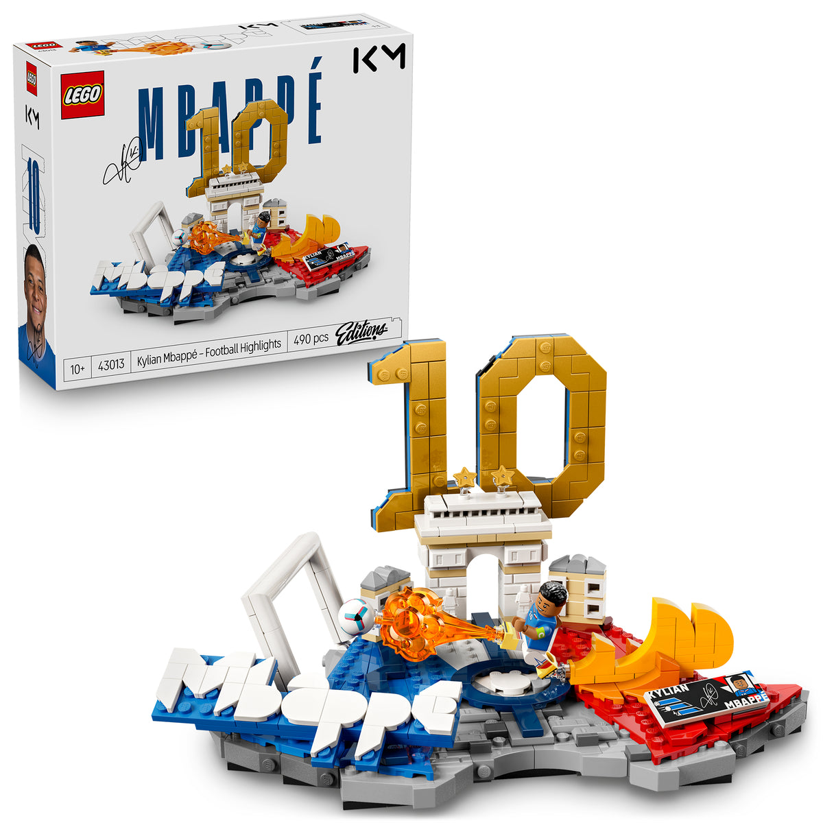 LEGO Éditions Kylian Mbappé – Temps forts du soccer, 43013, âges 10+, 490 pièces