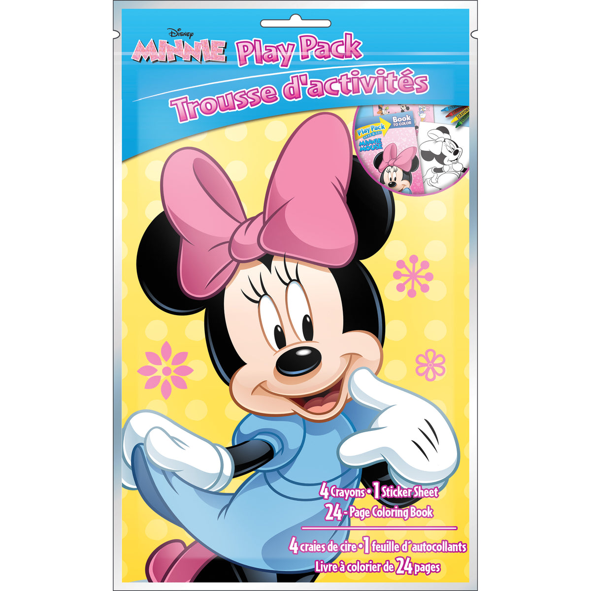 Minnie Mouse Grab N Go Play Pack, Activity Kit, Disney, 1 Count