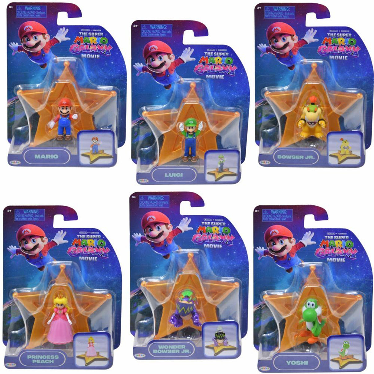 Super Mario - Galaxy Movie Mini Figures Asst.