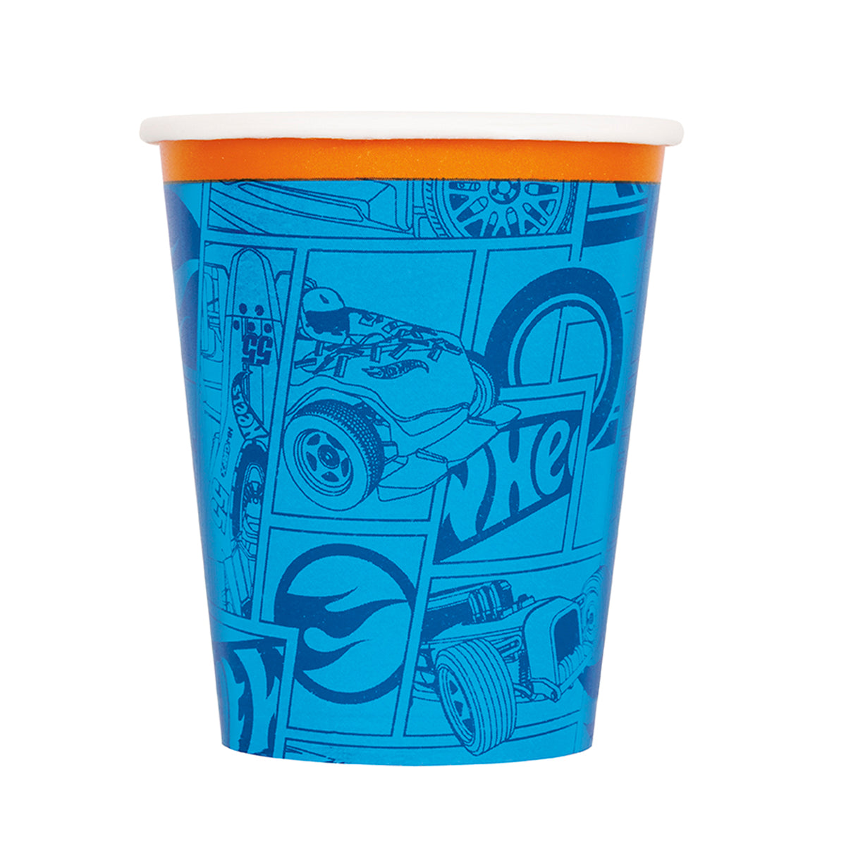 Hot Wheels Birthday Party Paper Cups, 9 Oz, 8 Count