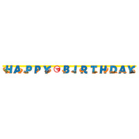 Bannière articulée Hot Wheels Party "Happy Birthday", 1 unité