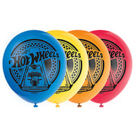 Ballons en latex pour fête d’anniversaire Hot Wheels, 12 pouces, 8 unités