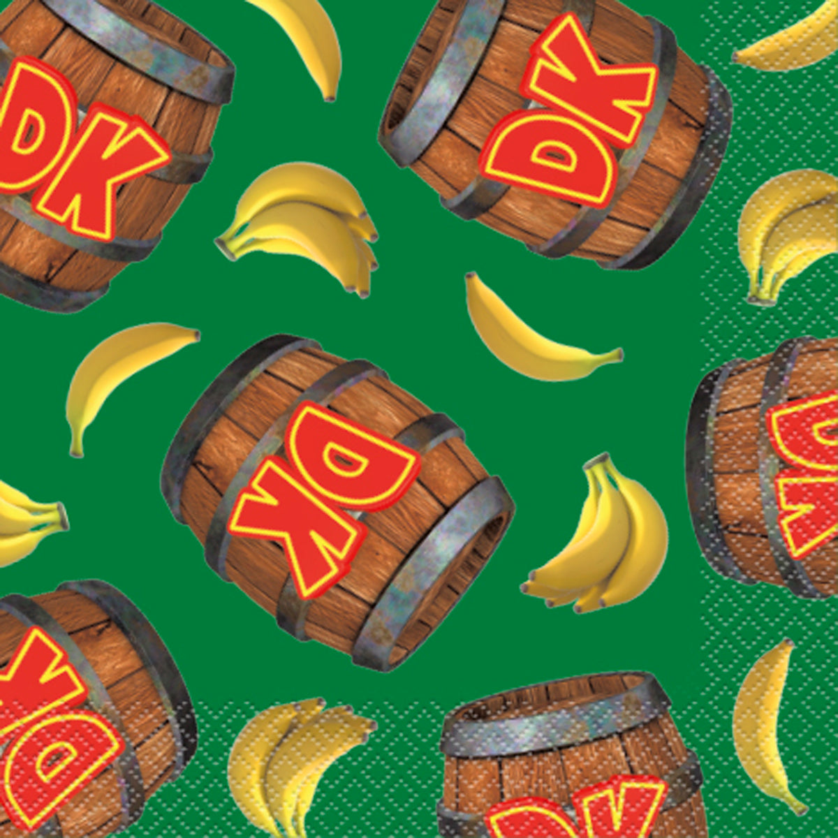 Donkey Kong Large Lunch Napkins, Nintendo, 16 Count