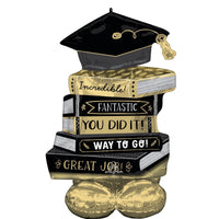 Graduation Books Airloonz Standing Air-Filled Balloon, 29 Inches, 1 Count