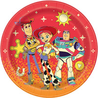 Toy Story Large Round Lunch Paper Plates, 9 Inches, 8 Count