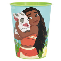 Moana Birthday Plastic Favour Cup, Disney Birthday Party, 16 Oz, 1 Count