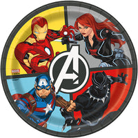 Marvel Avengers Birthday Party Small Round Dessert Paper Plates, 7 Inches, 8 Count