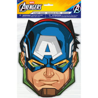 Marvel Avengers Birthday Party Masks, 8 Count