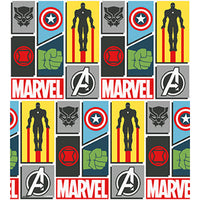 Rouleau de papier d’emballage-cadeau Avengers de Marvel pour fête d’anniversaire, 30 x 60 pouces, 1 unité