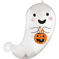 Ballon mylar Supershape fantôme Trick or Treat, 24 pouces, 1 unité