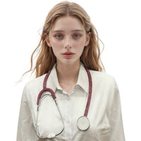 Pink Rhinestone Stethoscope for Adults, Doctor Costume Accessory
